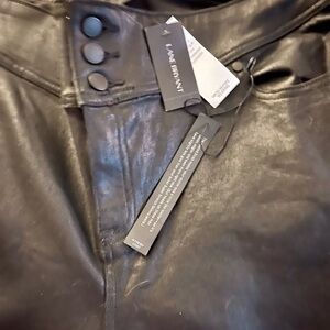Lane Bryant Black Faux Leather Pants
